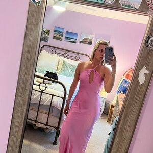 Hello Molly Strapless Pink Dress